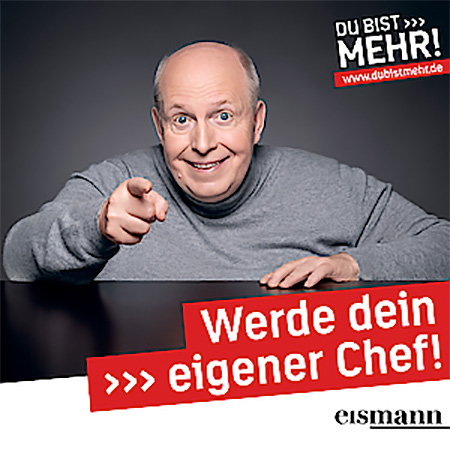 Reiner Calmund wird Werbe-Gesicht der Kampagne "DU BIST MEHR!" von eismann